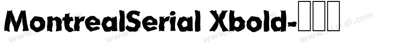 MontrealSerial Xbold字体转换